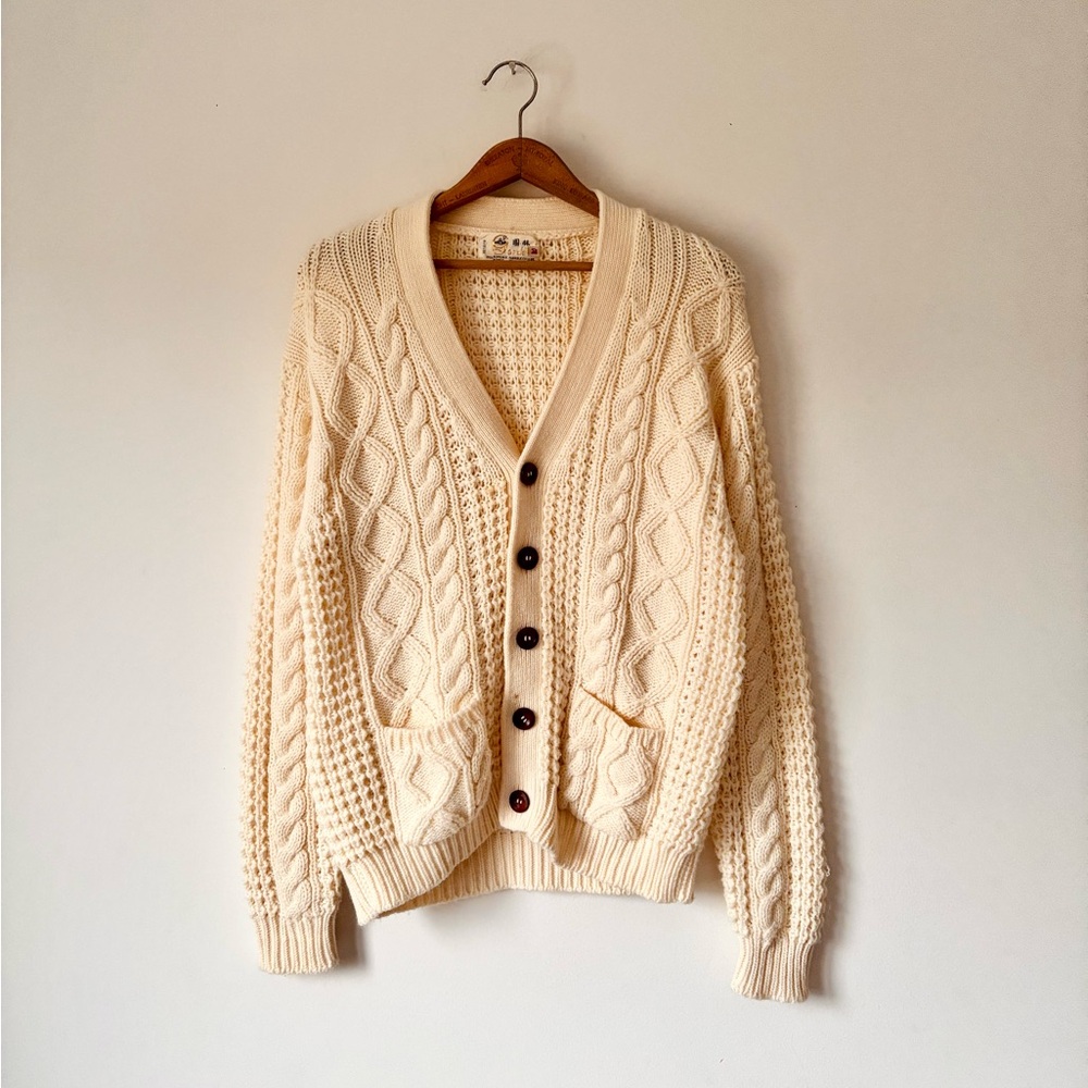 1970/80’s Garden Acrylic Knit Cardigan